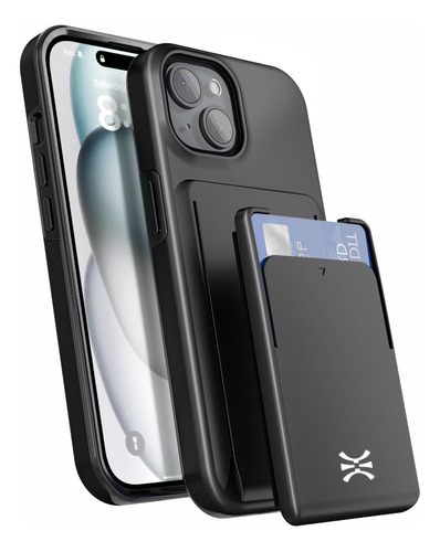 Toru Cx Pro Para iPhone 15 Estuche Rígido Tipo Billetera Con