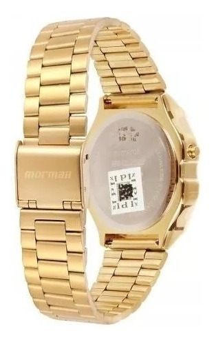 Relógio Mormaii Unisex Vintage Mojh02ab/4d Digital Dourado