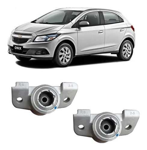 2 Coxim Suspensão Traseira Gm Onix 2013 14 15 16 17 18 2019