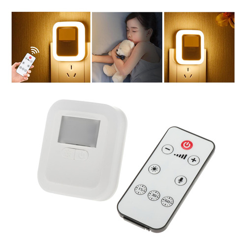 Luz Led De Noche Con Sensor De A Amanecer Con Control Remoto