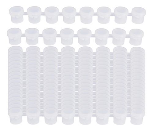20x Mini Tiras De Botes De Pintura Vacías, Tiras 5ml 22,5cm