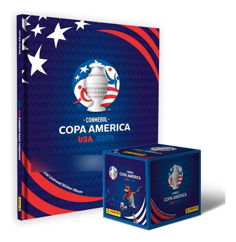 Álbum Copa América Usa 2024 Tapa Dura + 1 Cajita