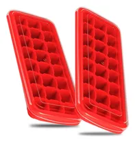 Comprar Kit 2 Forma De Gelo Com Tampa Silicone Livre De Bpa 24 Cubos