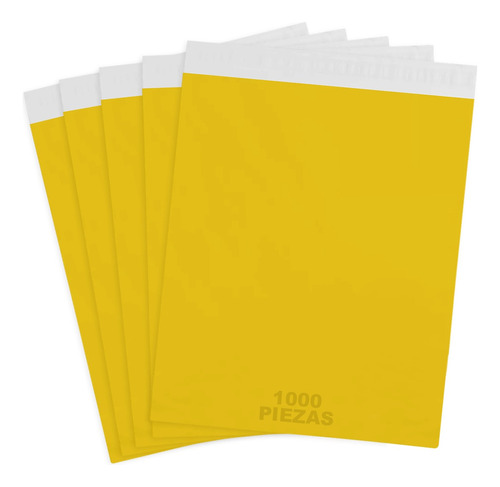 1000 Bolsas Sobres Premium S Ecommerce Paquetería 31x25 Color Amarillo