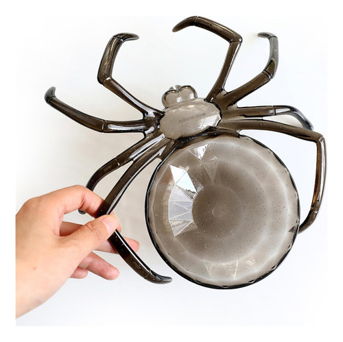 Caramelera X3 Bandeja Araña Plástica Halloween Decoración