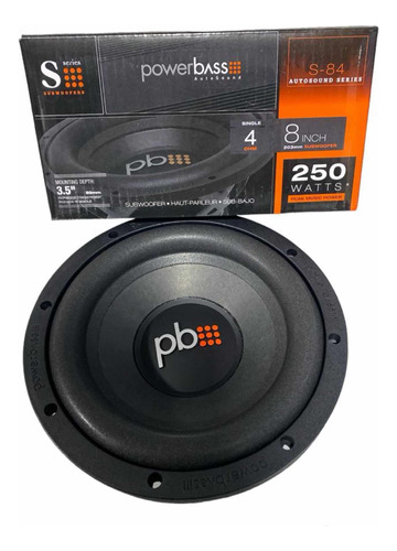 Bajo O Subwoofer Powerbass S84 8pulgadas 250 Watts