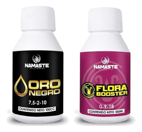 Combo Namaste Oro Negro Flora Booster 100ml Bases Vege Flora