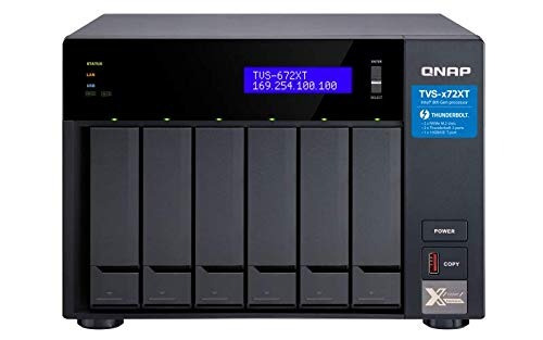 Qnap Tvs 672xt I3 8g Us 6 Bay Thunderbolt 3 Nas With 8gb Ra