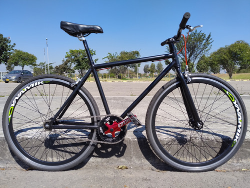 Bicicleta Fixie/libre Urbana Rin 700x32 Negra + Repuestos