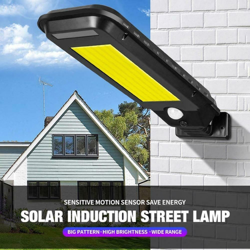 Imagen 3 de 5 de Foco Led Solar Chip Cob Panel Sensor 12 Horas Ml02342