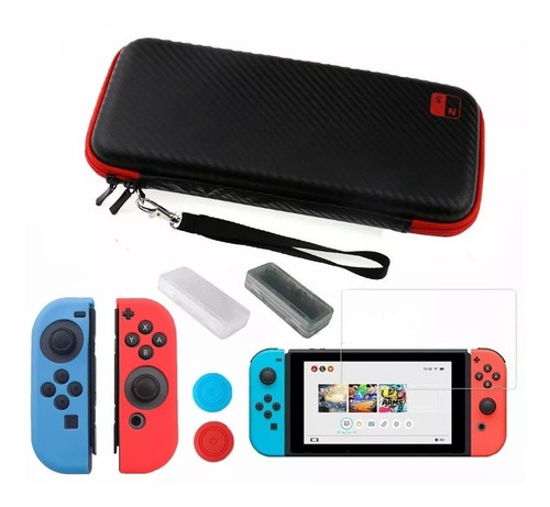 Pack Nintendo Switch (funda+vidrio+protectores+etc) Piura