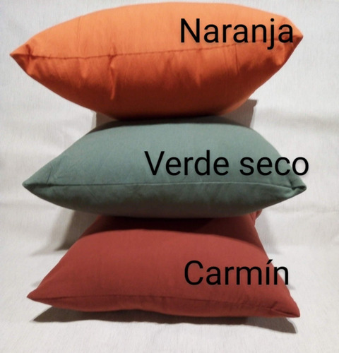 Fundas Almohadones En Tusor 50 X 50 Con Cierre Consultar Colores Disponbibles Tusor