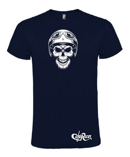 Polera  Casco Calavera Cafér Motociclistas, Legograf 