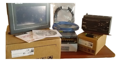 Hmi Delta Dop107cv +plc Delta Dvp20ec00r3 Nuevo....plc