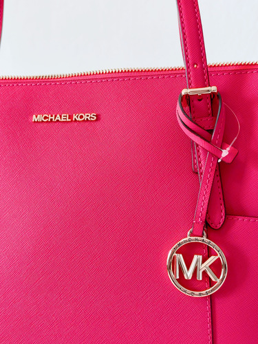 Tote Michael Kors Fucsia Rosa Lisa Oro Rosa