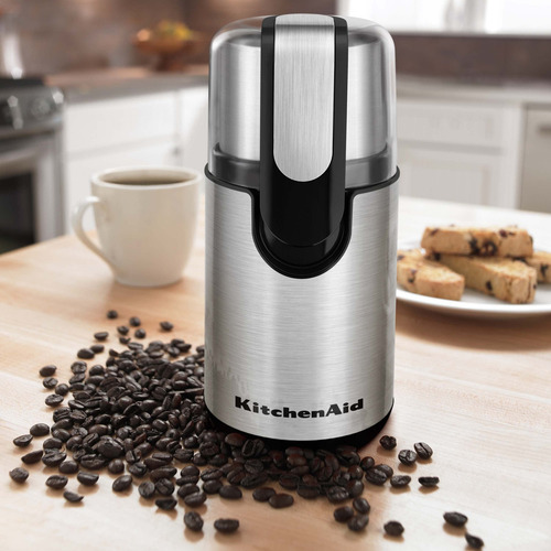 Moedor de café Kitchenaid com espátulas, ônix preto