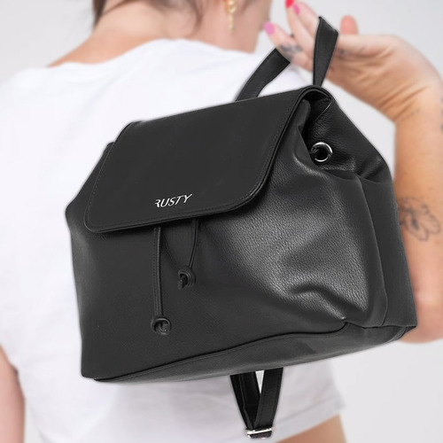 Cartera Rusty Essence Bucket Negro Mujer