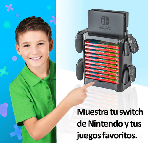 Soporte Base Organizador para Consola Cd Disco Nintendo Switch