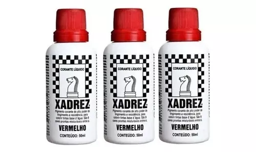 Corante Líquido Xadrez Vermelho 50ml - Mundo Graffiti