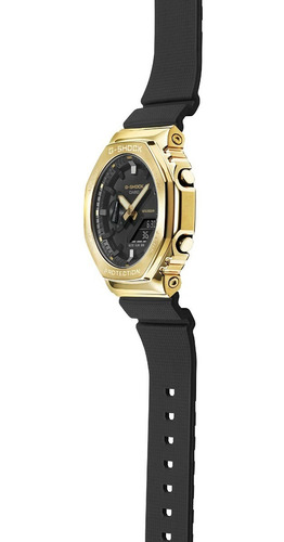 Imagen 5 de 10 de Reloj Casio G-shock Youth Iones Dorados Gm-2100g-1a9cr