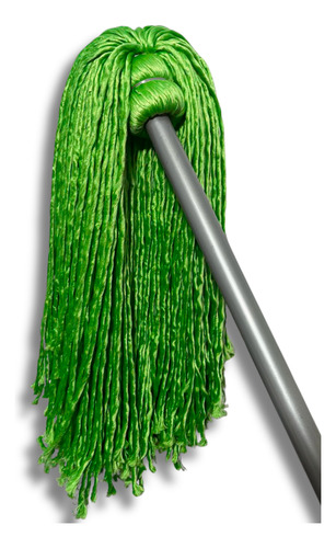 Trapeador Microfibra Española + Cubeta Con Exprimidor 15 Lt Verde