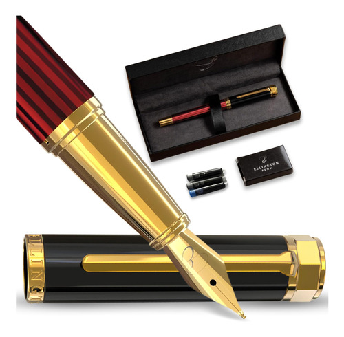 Bolígrafo Ellington De Lujo, Elegante Fuente Y Tinta Fluida