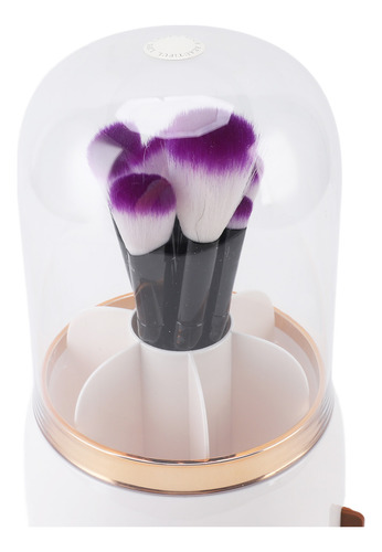 Juego De Brochas De Maquillaje, 10 Unidades, Soporte Girator