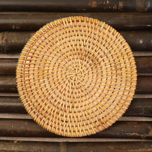 5 Posavasos De Ratán Natural, Posavasos Para Sartenes