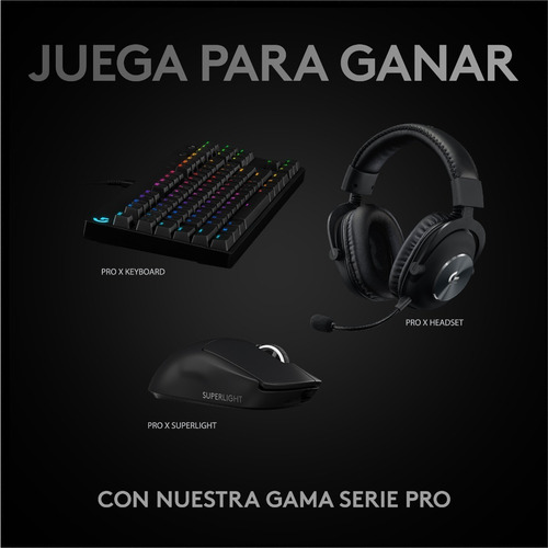 Mouse Gamer Inalambrico Logitech G Pro X Superlight Black Color Negro