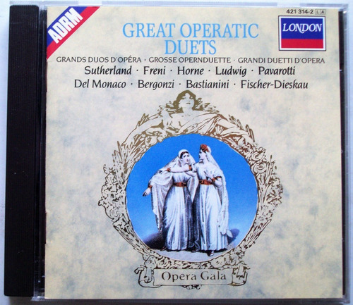 Great Operatic Duets  Cd London Pavarotti Bergonzi  (bb) 