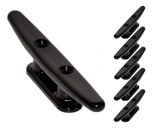 Qpuro Taco Nailon Negro Para Barco 6  2 5 10 Unidad  Cuerda