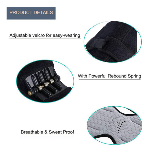 Almohadillas De Soporte Articular Knee Ion Booster Power Lif