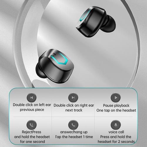 Auriculares Inalámbricos Bluetooth Bluetooth 5.2 Deep Bass L