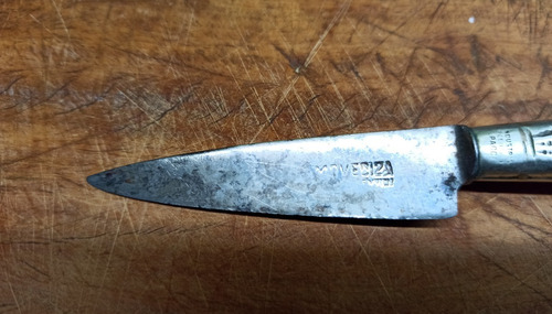 Antiguo Cuchillo Tandilero La Movediza En Alpaca (Usado)