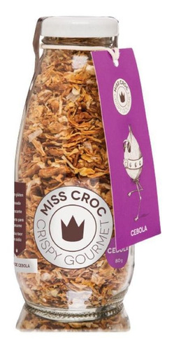 Kit 2 Granola Crispy Cebola Sem Glúten Garrafa Miss Croc 80g