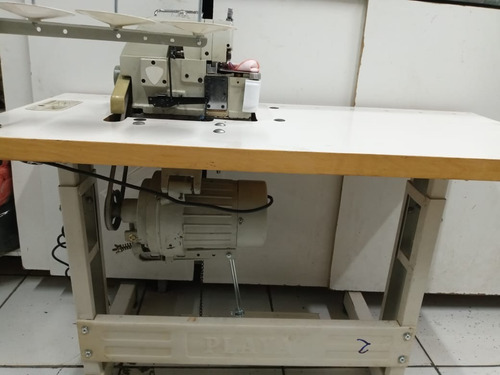 Maquina Overlok 3 Fios Protex 737f 110/220v Usada Bege (Usado)