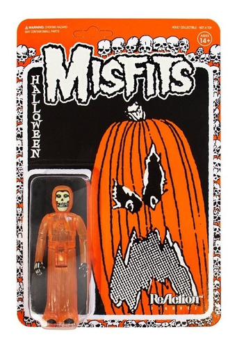 Imagen 1 de 1 de Misfits Fiend Halloween Super 7 Reaction Figura Punk Rock