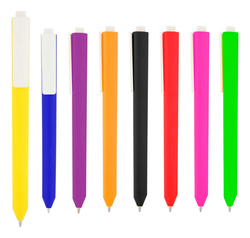 Paquete 10 Bolígrafo De Plástico De Color Sólido