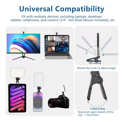 I Lámpara Led Para Videoconferencia Neewer/para Smartphone
