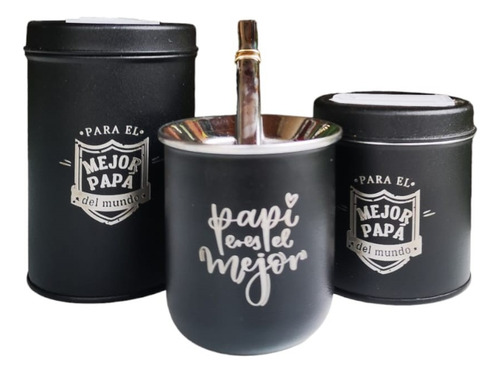 Set De Mates Dia Del Padre Promo + Packaging + Envio