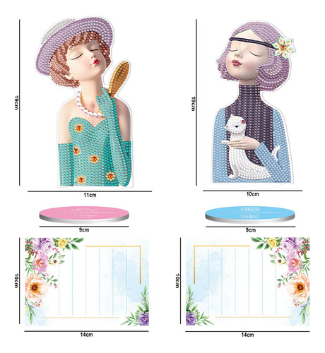 2 Piezas Diy Memo Clip Note Clip Holder Para Niños Niña