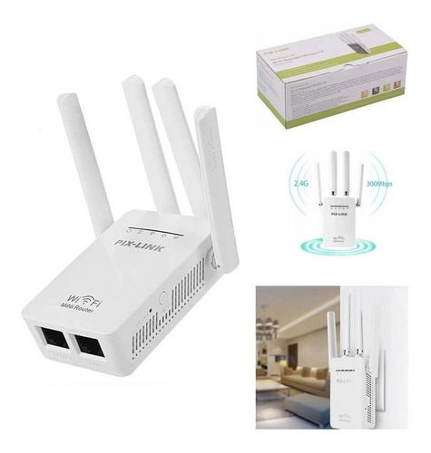 Imagen 4 de 9 de Extensor Repetidor De Wifi Alcance De 50 Mt Wireless Cafini
