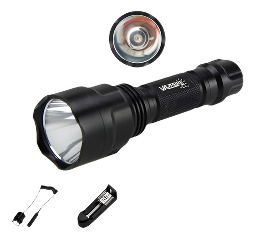 Montaje En Rojo C8 Led Caza 18650 Linterna Antorcha Luz + Pi