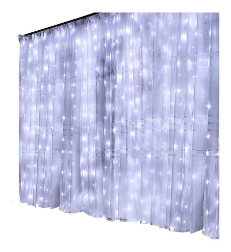 Cortina Led Navideña 3x3mts 800 Luces Elige El Color Cortina