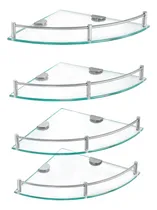 Comprar Juego De 4 Repisas  Esquineras De Vidrio Para Baño