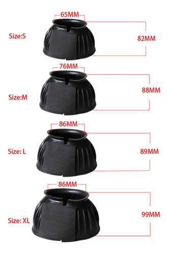 2 Uds. Botas De Campana De Caballo Overreach Boot Hoof
