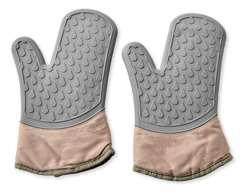 Set De 1 Par De Guantes Aislantes Para Horno Water Drops