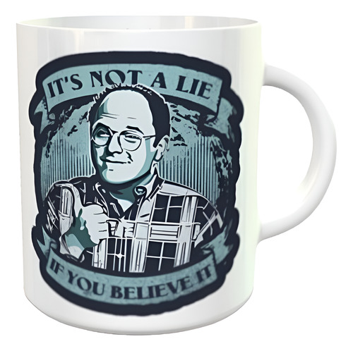 Taza Cerámica Sublimada George Seinfeld Mermelada Blanco George D1