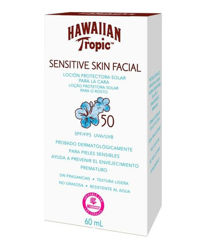 Hawaiian Tropic Protector Solar Facial Sensitive Skin Fps50+