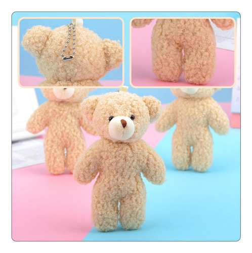 3 Adorables Muñecos De Peluche Con Forma De Oso Colgante Par